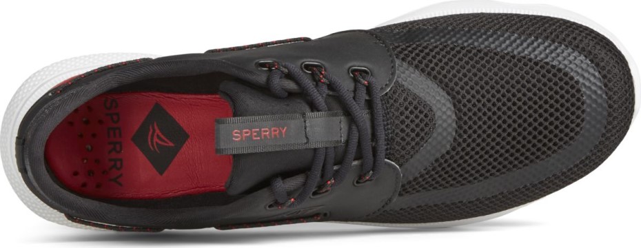 Zapatilla 7 Seas 3 Ojales Negro Sperry