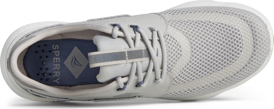 Zapatilla 7 Seas 3 Ojales Gris Sperry