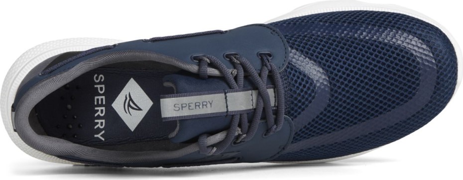 Zapatilla 7 Seas 3 Ojales Azul Marino Sperry