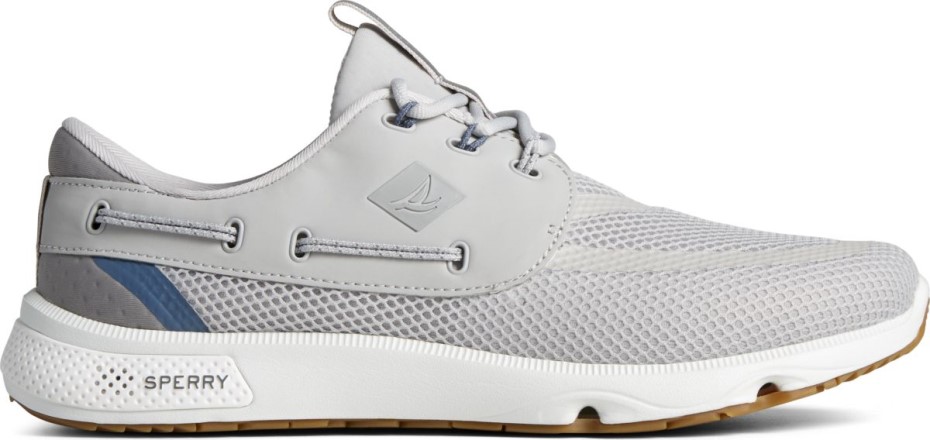 Zapatilla 7 Seas 3 Ojales Gris Sperry