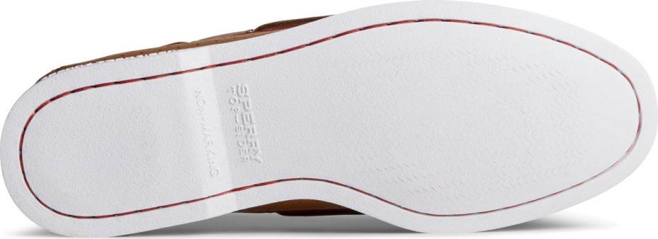 Auténtico Y Original Náutico Perforado Con 2 Ojales Tostado Sperry