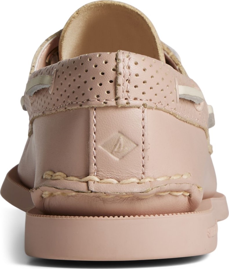 Náutico Original Auténtico Con 2 Argollas Perforadas Rosa Sperry
