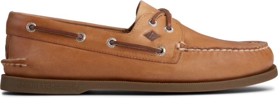 Zapato Náutico Original Autentico Sahara Piel Sperry
