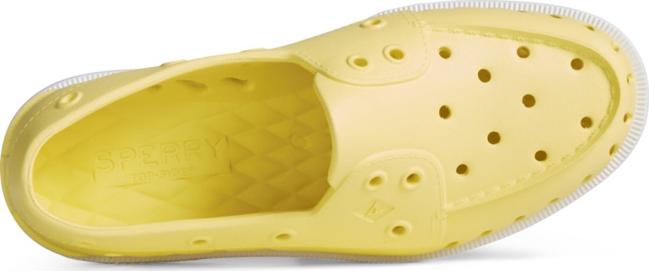 Zapato Náutico Flotador Original Auténtico Amarillo Sperry