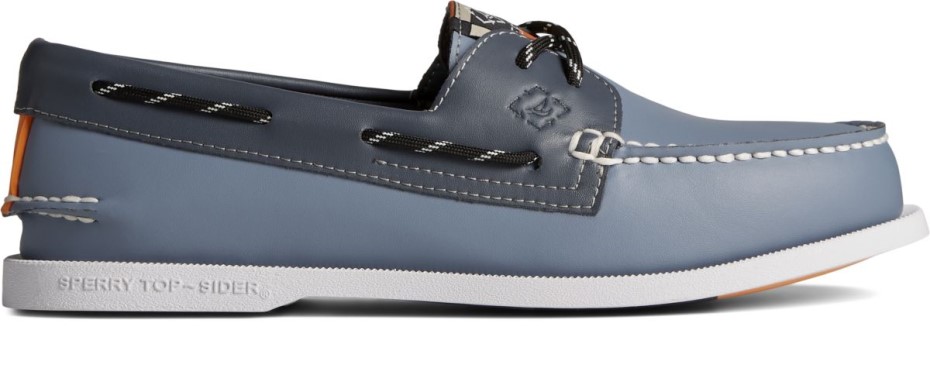 Náutico Con 2 Ojales Harmony Original Auténtico Gris Sperry