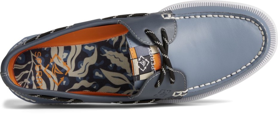 Náutico Con 2 Ojales Harmony Original Auténtico Gris Sperry