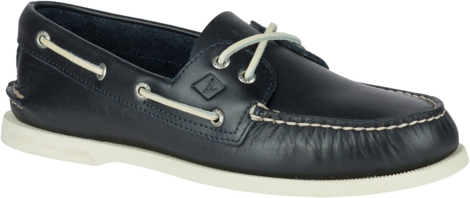 Náutico Auténtico Original En Piel Azul Marino Sperry