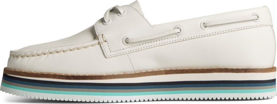 Náutico Apilado Original Auténtico Blanco Sperry