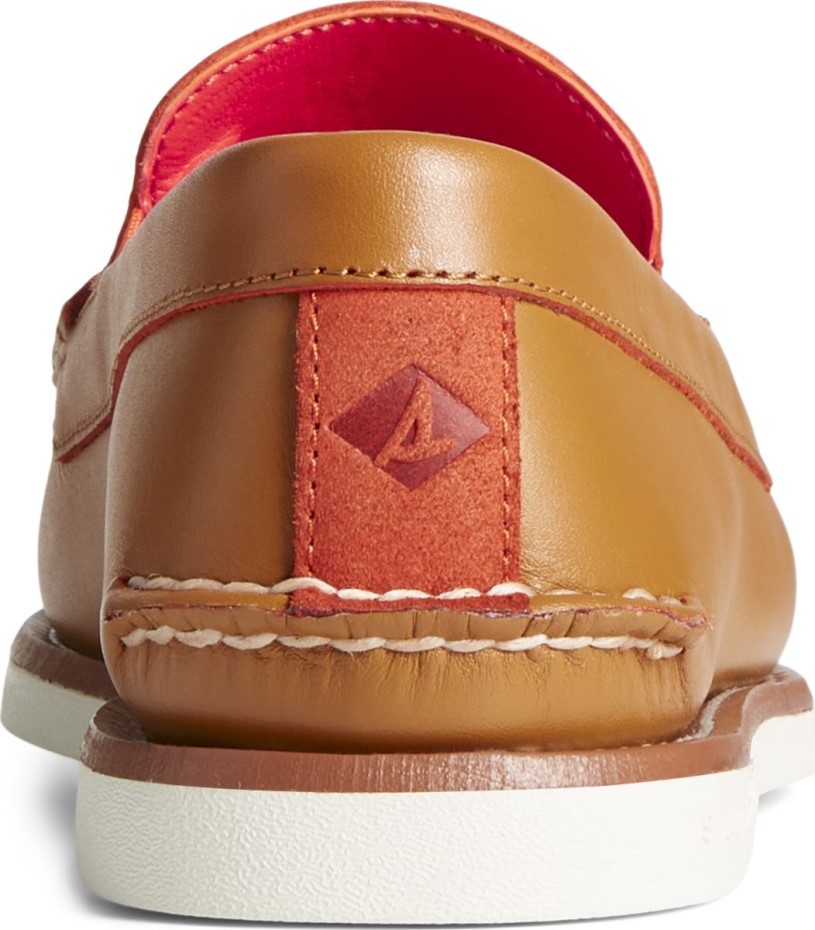 Auténtico Y Original Mocasín Con Borlas Sperry Tan