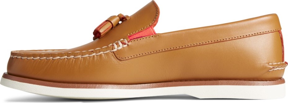 Auténtico Y Original Mocasín Con Borlas Sperry Tan