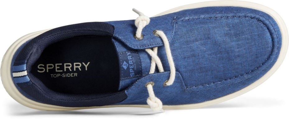 Calzoncillos Cambray Moc De Capitán En Sperry Azul Marino