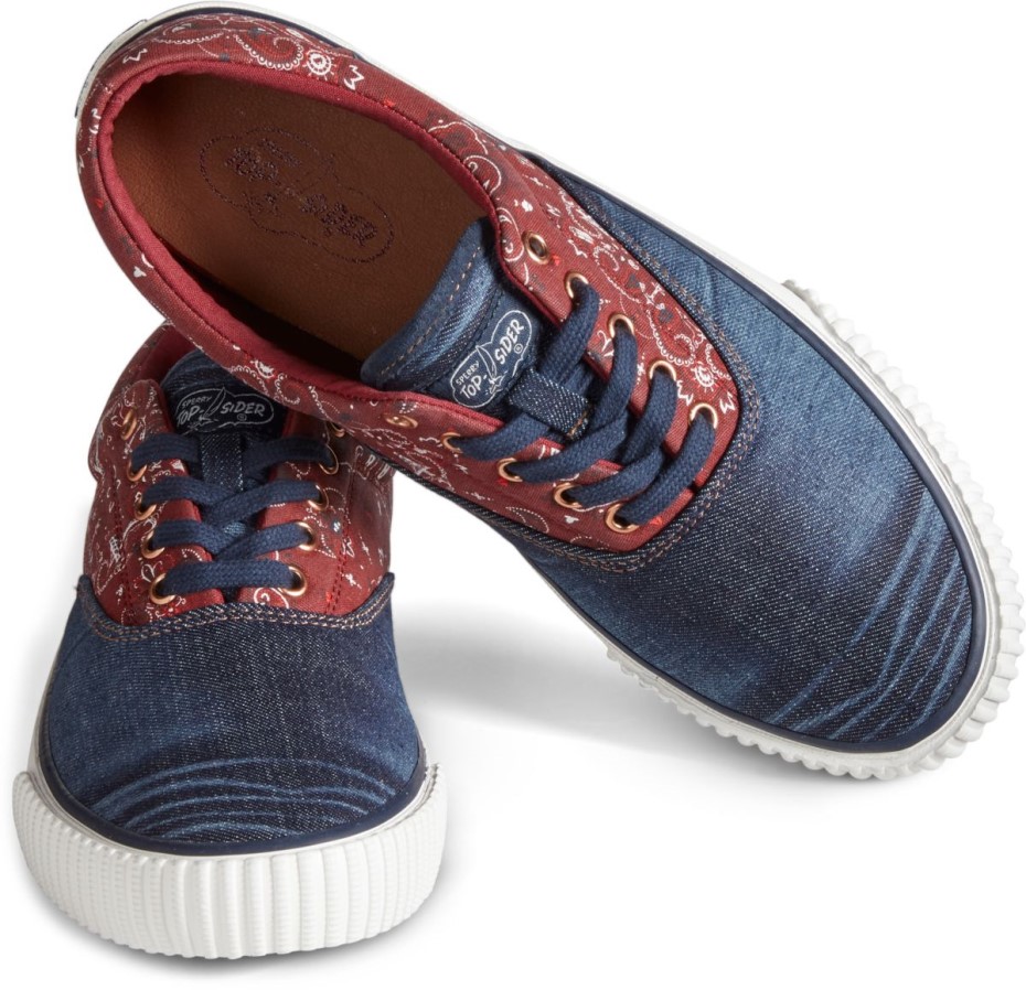 Nube Cvo Bandana Zapatilla Sperry Azul Rojo
