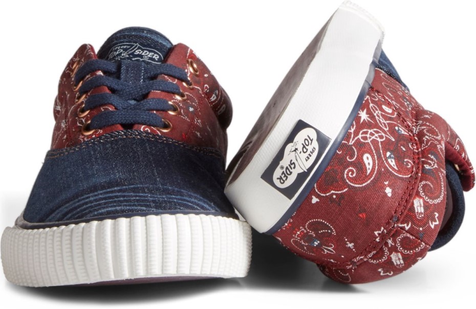 Nube Cvo Bandana Zapatilla Sperry Azul Rojo