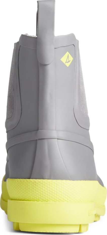 Botas Chelsea De Goma Cold Bay Gris Amarillo Sperry