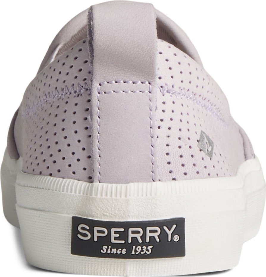 Zapatilla Perforada Crest Twin Gore Leather Wave Sperry Lila