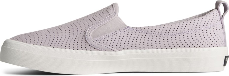 Zapatilla Perforada Crest Twin Gore Leather Wave Sperry Lila