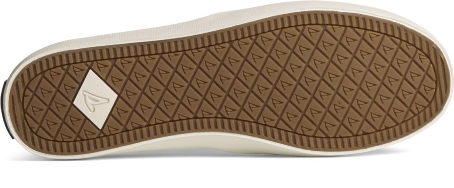 Sneaker Perforada Crest Twin Gore Leather Wave Blanco Sperry