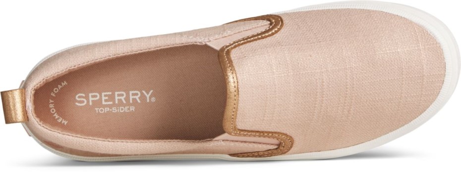 Crest Twin Sparkle Gore Cross Zapatillas De Deporte De Lino Rosa Sperry