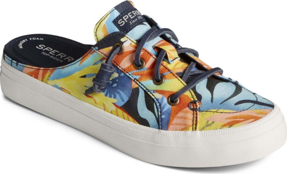 Crest Vibe Coral Floral Mule Zapatillas Azul Marino Multi Sperry