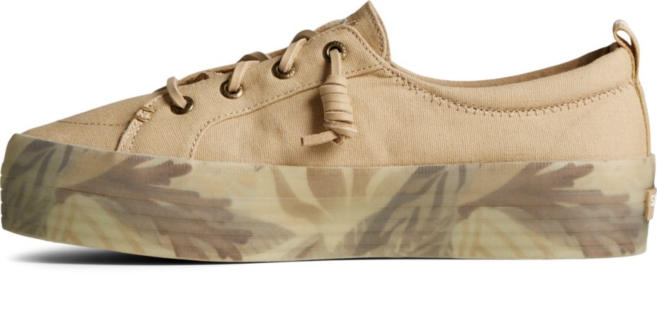 Crest Vibe Coral Floral Plataforma Zapatilla De Deporte Bronceado Sperry