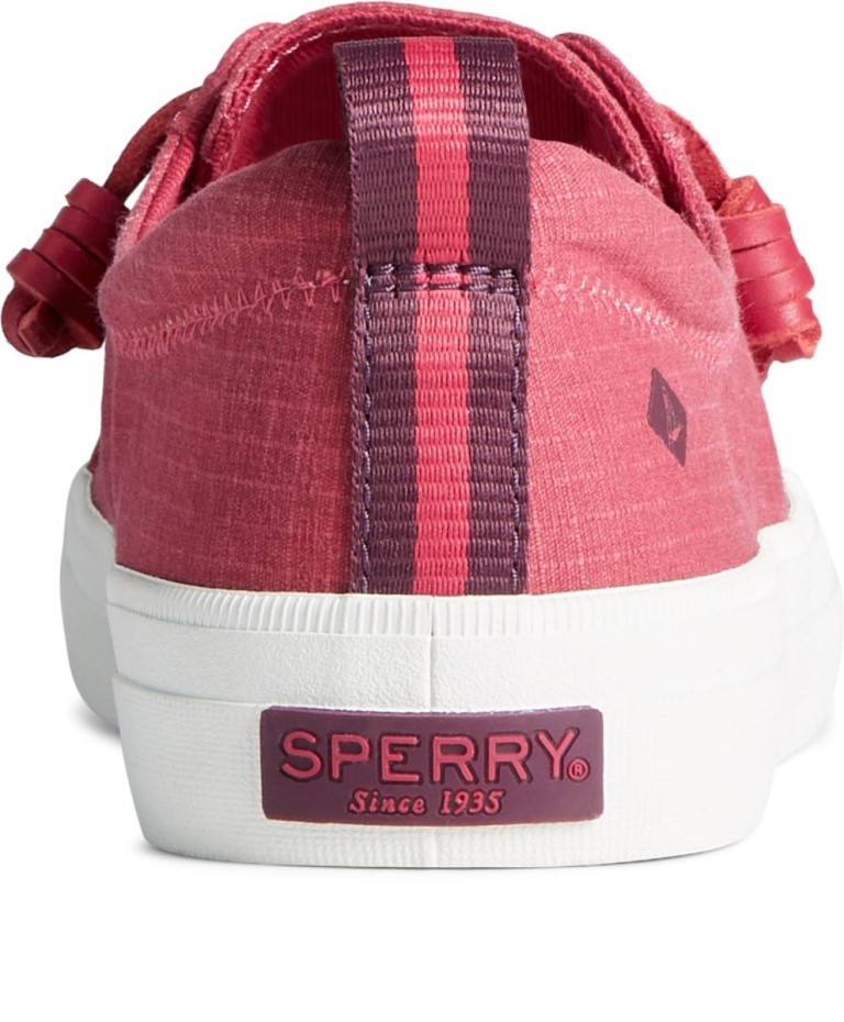 Zapatilla Crest Vibe De Algodón Antidesgarros Rosa Sperry