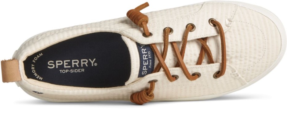 Crest Vibe Seersucker Zapatilla De Deporte Blanco Sperry
