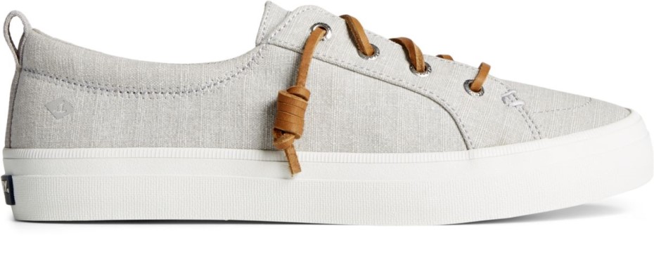 Zapatilla De Deporte Con Rayas Textiles Crest Vibe Gris Sperry