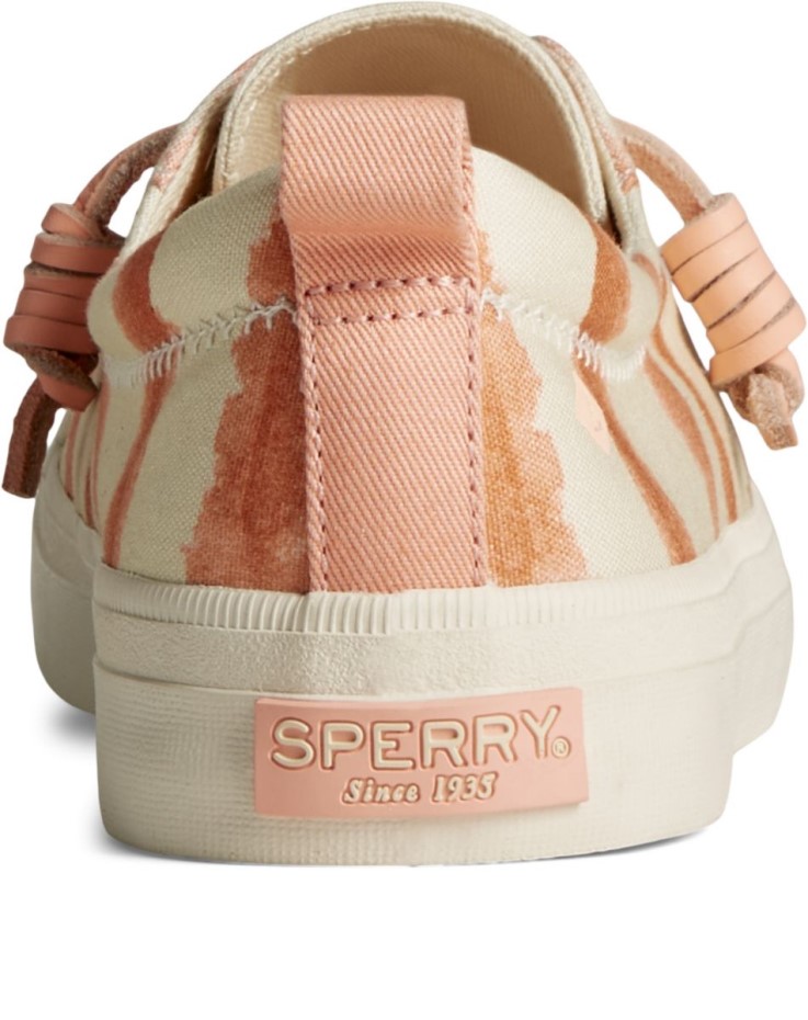 Crest Vibe Tie Dye Stripe Sneaker Rosa Sperry