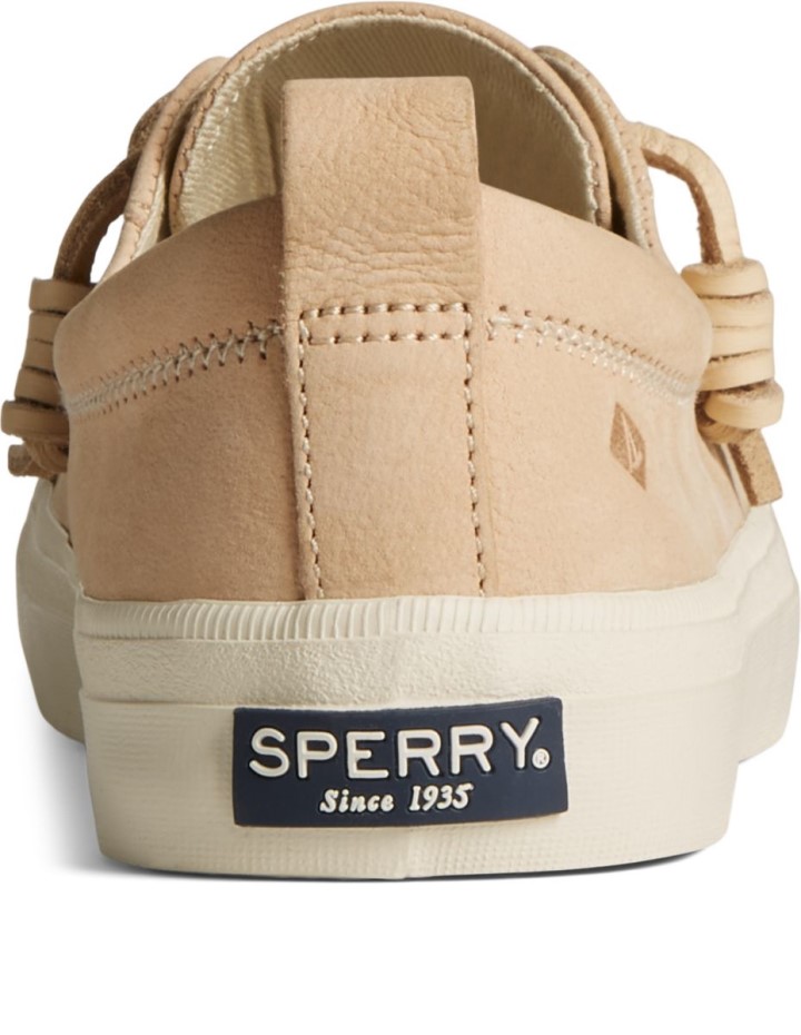 Crest Vibe Zapatillas De Deporte De Cuero Caído Sperry Marfil