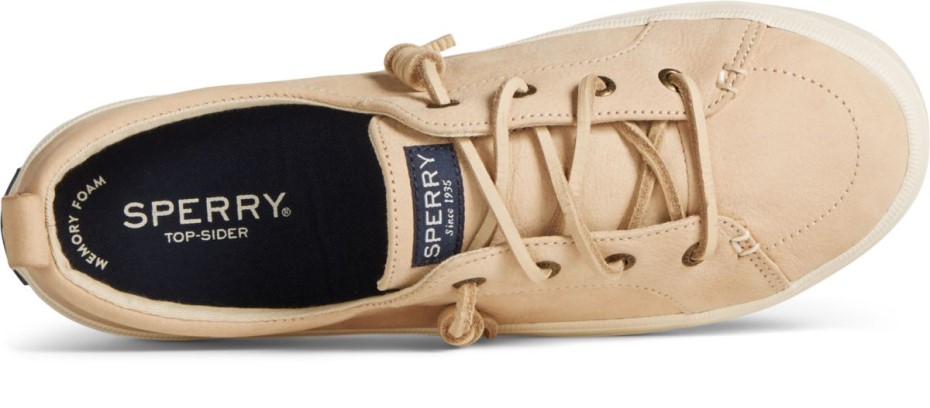 Crest Vibe Zapatillas De Deporte De Cuero Caído Sperry Marfil