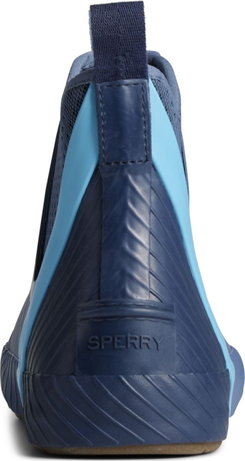 Bota De Cubierta De Agua Cortada Azul Sperry