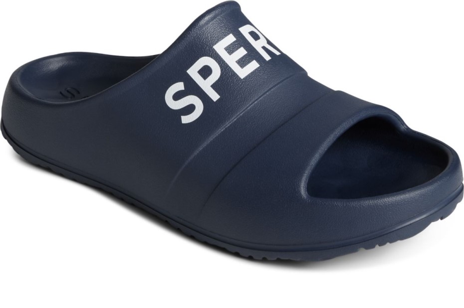 Sandalias Flotantes Con Logo Sperry Azul Marino