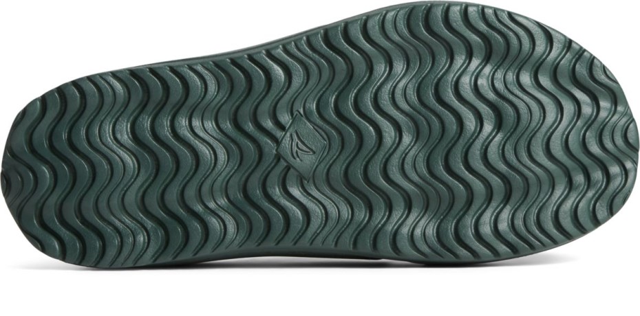 Sandalias Float Slide Logo Verde Sperry