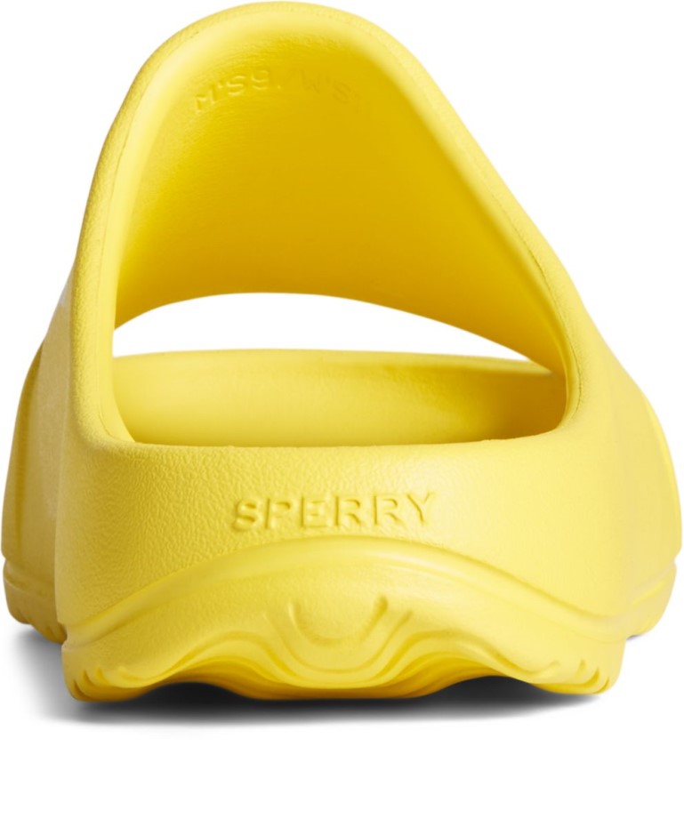Sandalias Con Logo Float Slide Amarillo Sperry