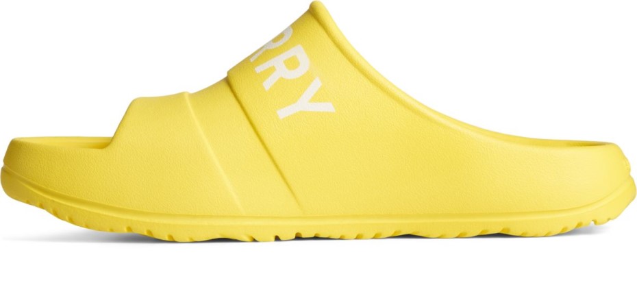 Sandalias Con Logo Float Slide Amarillo Sperry