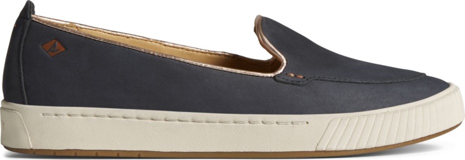 Zapatillas Sin Cordones Con Ancla De Copa Dorada Sperry Negro