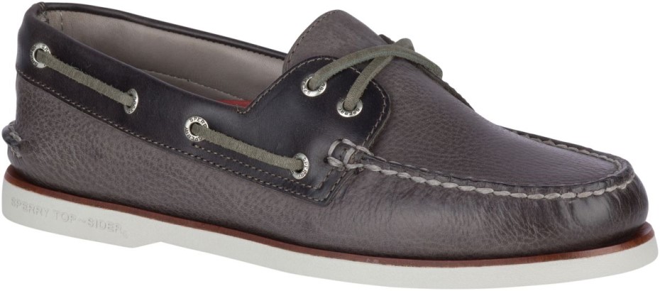 Copa Oro Auténtico Original Rivingston Zapato Náutico Gris Sperry