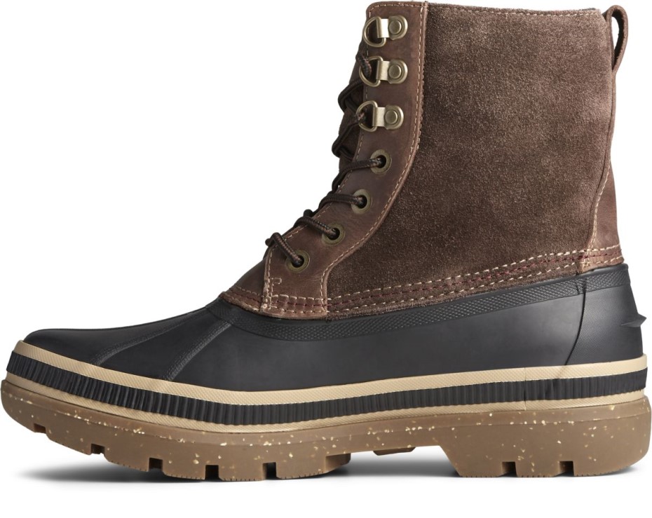 Botas De Bahía De Hielo Thinsulate Sperry Negro Bronceado