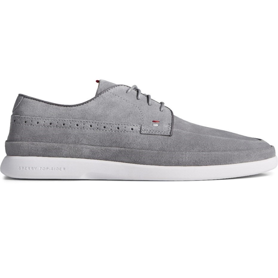 Hombre Oro Cabo Plushwave Encaje Zapatos Sperry Gris