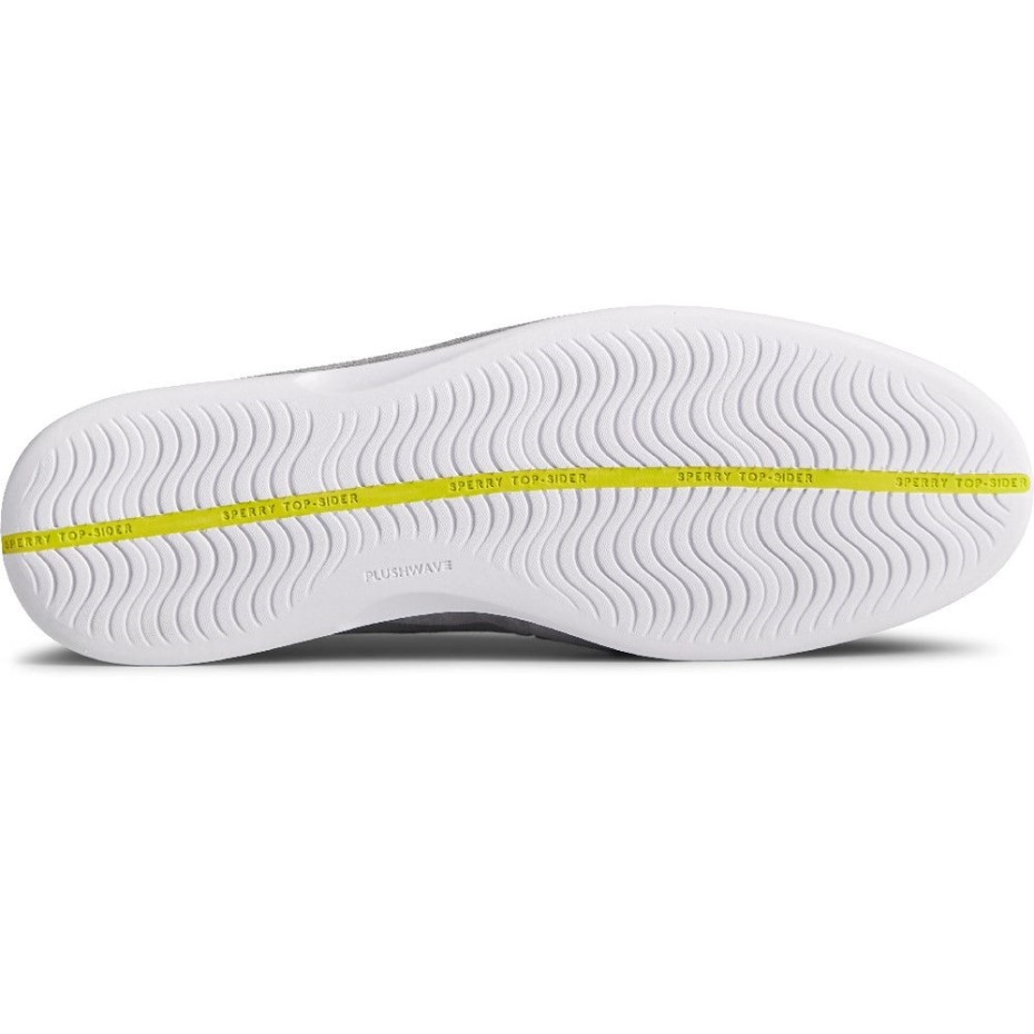 Hombre Oro Cabo Plushwave Encaje Zapatos Sperry Gris