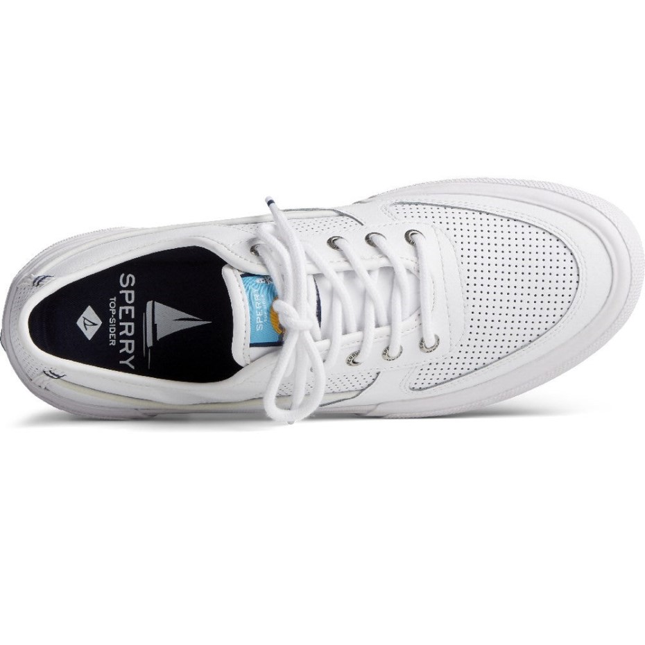Hombre Soletide Zapatos De Encaje Para Hombre Sperry Blanco