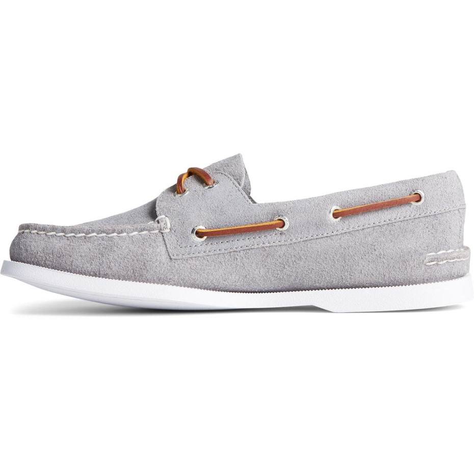 Náutico De Hombre A/o Con 2 Ojales Gris Sperry