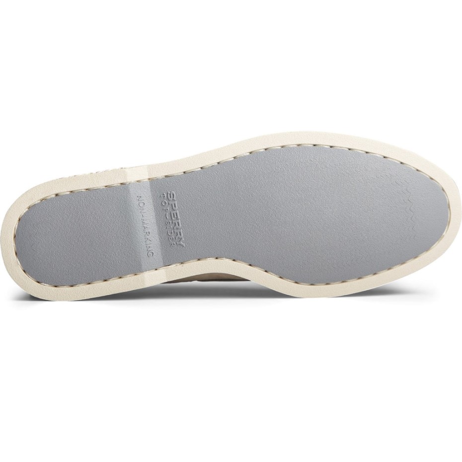 Zapatos De Hombre A/o 2-eye Tumbled/nubuck Lace Gris Sperry