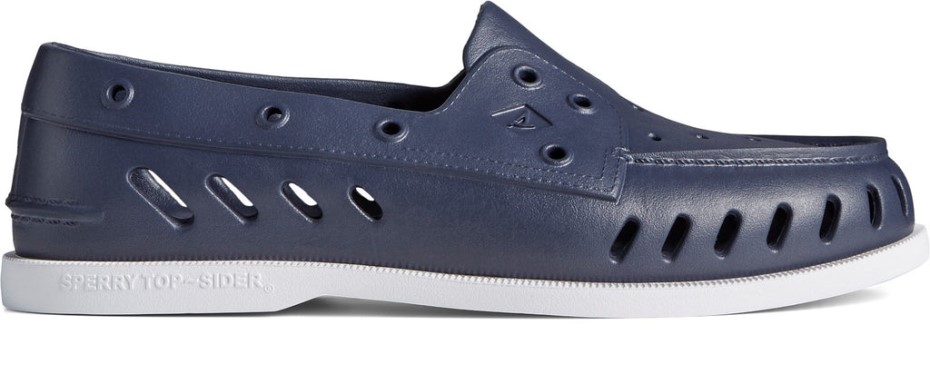 Náutico De Hombre Original Auténtico Sperry Azul Marino Blanco