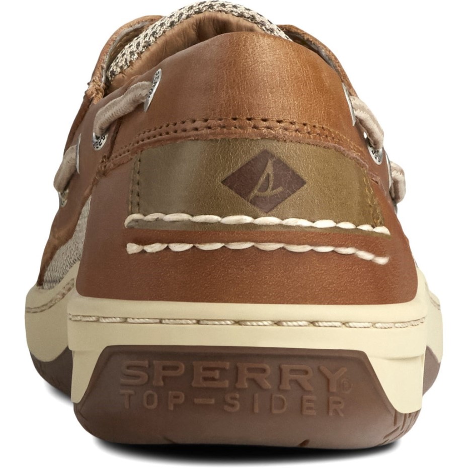 Náuticos Para Hombre Billfish Con 3 Ojales Marrón Oscuro Sperry