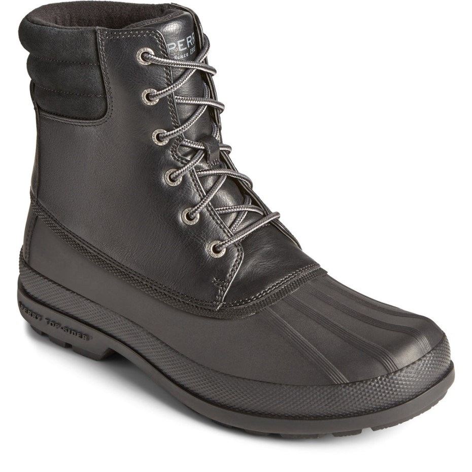 Bota De Agua Fría Para Hombre Sperry Negra