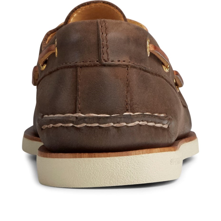 Náutico De Hombre Copa Oro Auténtico Original Marrón Sperry