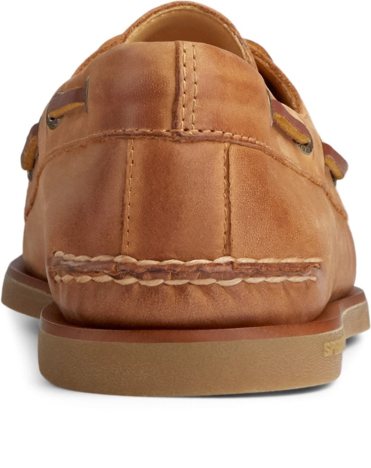 Náutico De Hombre Copa Oro Auténtico Original Tostado Sperry