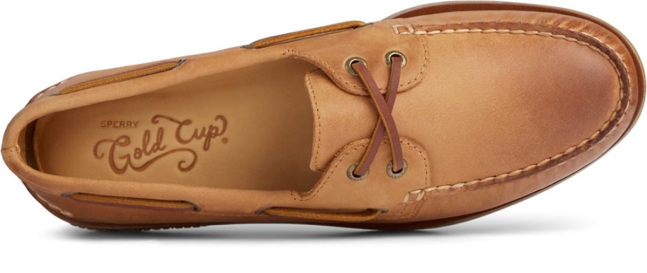 Náutico De Hombre Copa Oro Auténtico Original Tostado Sperry