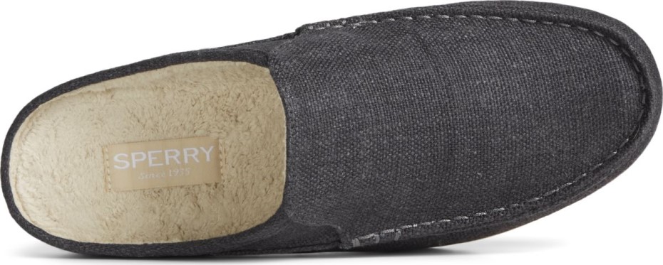 Moc-sider Mule De Cáñamo Negro Sperry